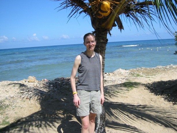 Eliza and a Palm Tree