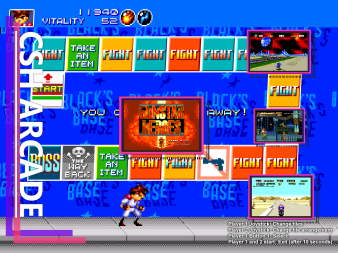 Arcade UI Gunstar Heroes highlighted