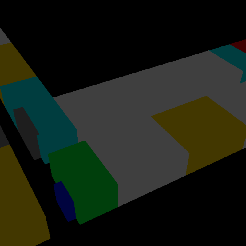 Render pass of the diffuse model